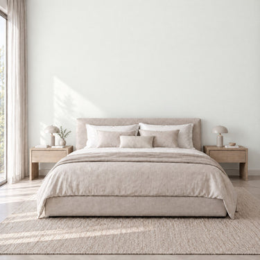 Chalk matte interieurfolie als wand in slaapkamer