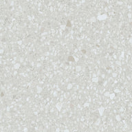 Mixed White terrazzo interieurfolie kleurstaal - Steenlook 122 cm