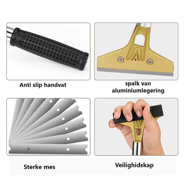 Schraper met lang handvat
