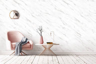 Statuary White marmer steenlook interieurfolie toegepast in interieur