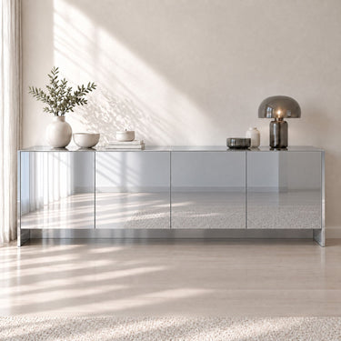 Mirror Silver spiegelfolie Metaallook sfeerbeeld